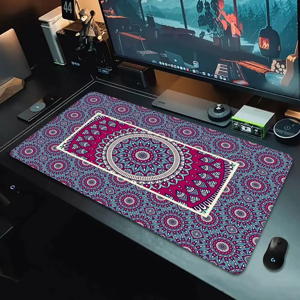 

Retro Persian-style mousepads large rubber anti-slip and durable carpets easy to clean high-quality PC accessories