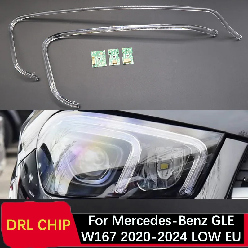 Lamp Tube Ballast Module White Light for Mercedes-Benz GLE W167 20-24 LOW EU Angel Eye Circuit Board Car Headlight DRL CHIP Tube
