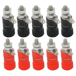 5 Stuks 4Mm Bananenaansluiting Professionele Binding Post Moer Banaan Plug Jack Connector Vernikkeld