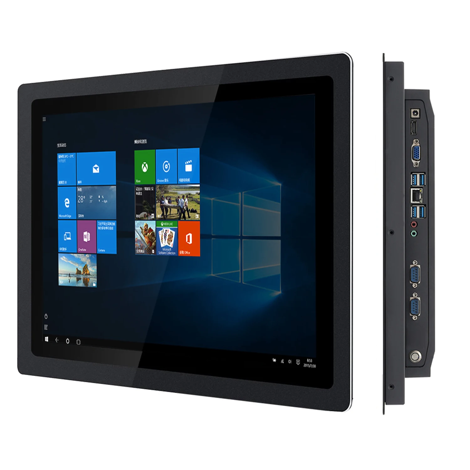 

15.6 inch industrial tablet computer all-in-one pc panel with resistive touch screen aio pc built-in wifi 232 com for win10 pro