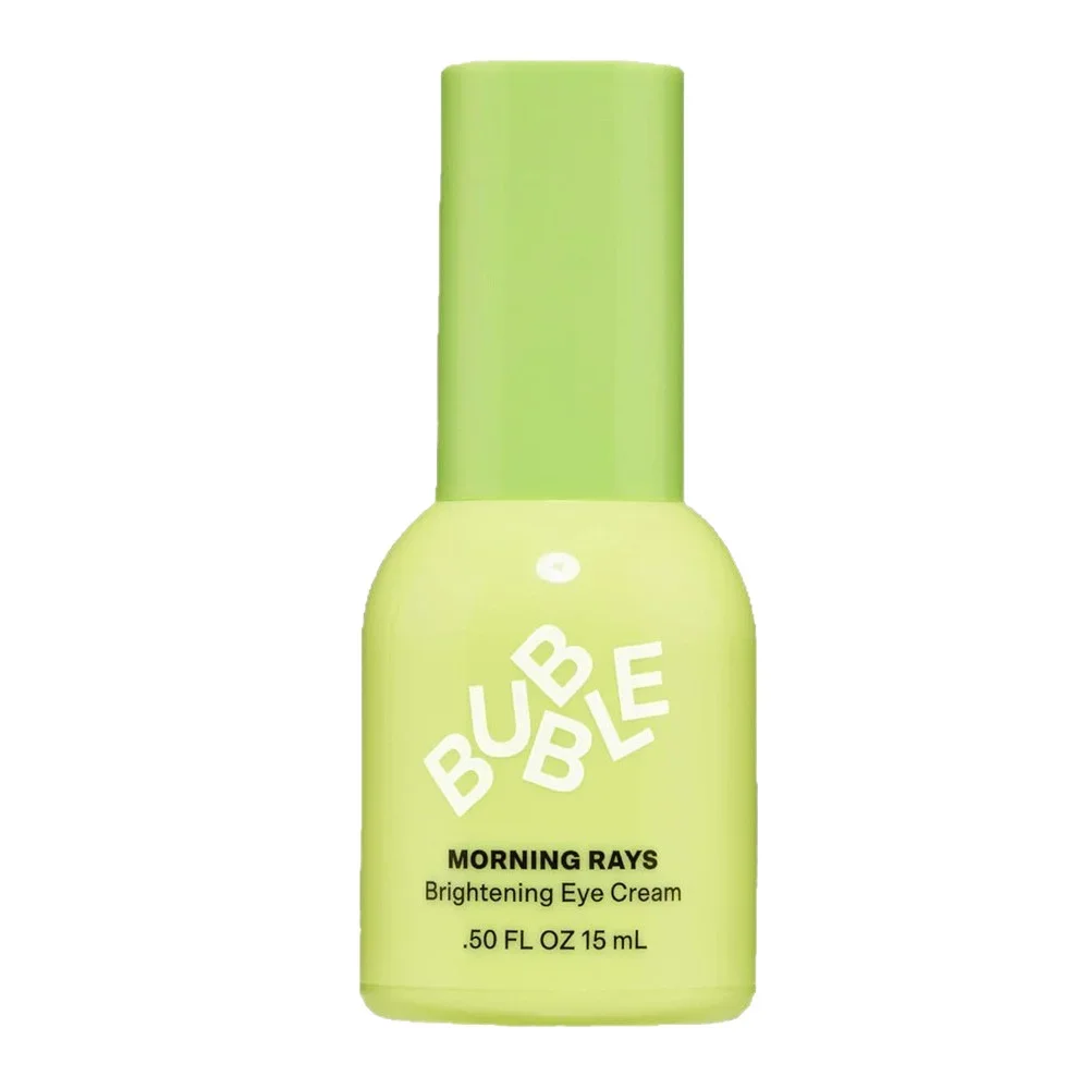 Bubble Korean Skincare Crema de ojos vegana: iluminadora y desempañante, sin crueldad, 15 ml