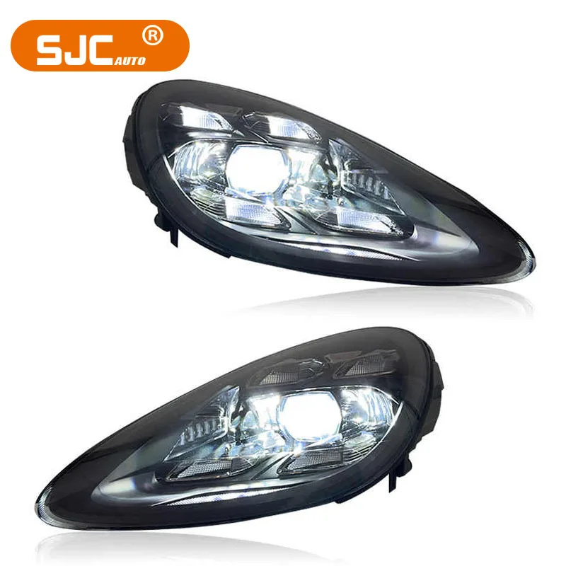 

SJC Headlights for Porsche Cayenne 958.1 958.2 2011-2017 Upgrade to 2023 Style Matrix LED Head Lamp DRL Turn Signal Front Light