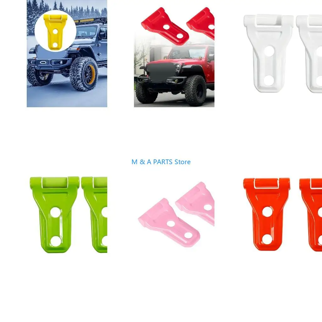 U1JF ABS Hood Hinges Strong Material Engine Joints Scratch Resistant Device Pair Perfect Pair for 2018-2024 Automotive