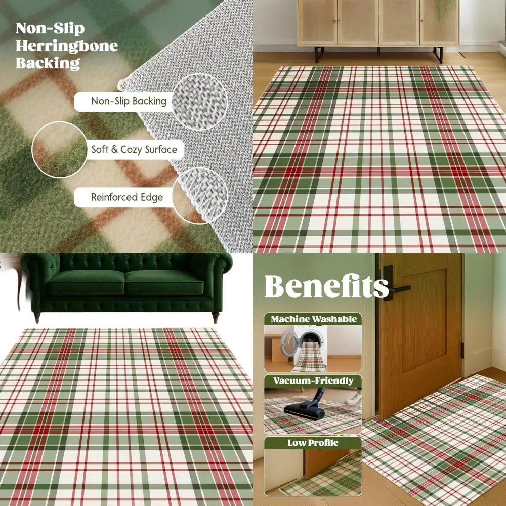 

Моющиеся ковры 3x5 футов - Современные ковры с низким ворсом, нескользящие, для дома, подходят для домашних животных, водонепроницаемые и складные