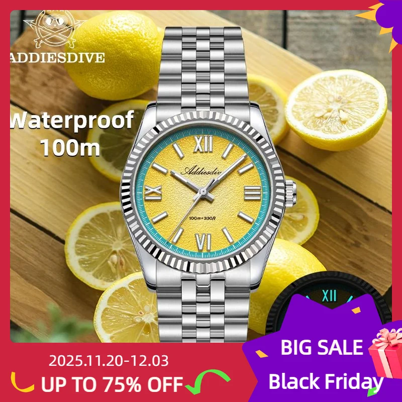 addiesdive-nouveau-cadran-colore-montre-a-quartz-vh31-affaires-verre-saphir-36mm-male-reloj-hombre-acier-inoxydable-100m-montres-de-plongee
