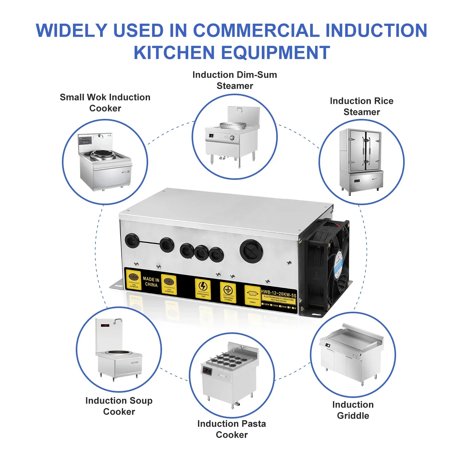 Industrial 20kw High Frequency Heater Machine Heating Driver Power Source Supply Electric Steam Induction Generator Board Module