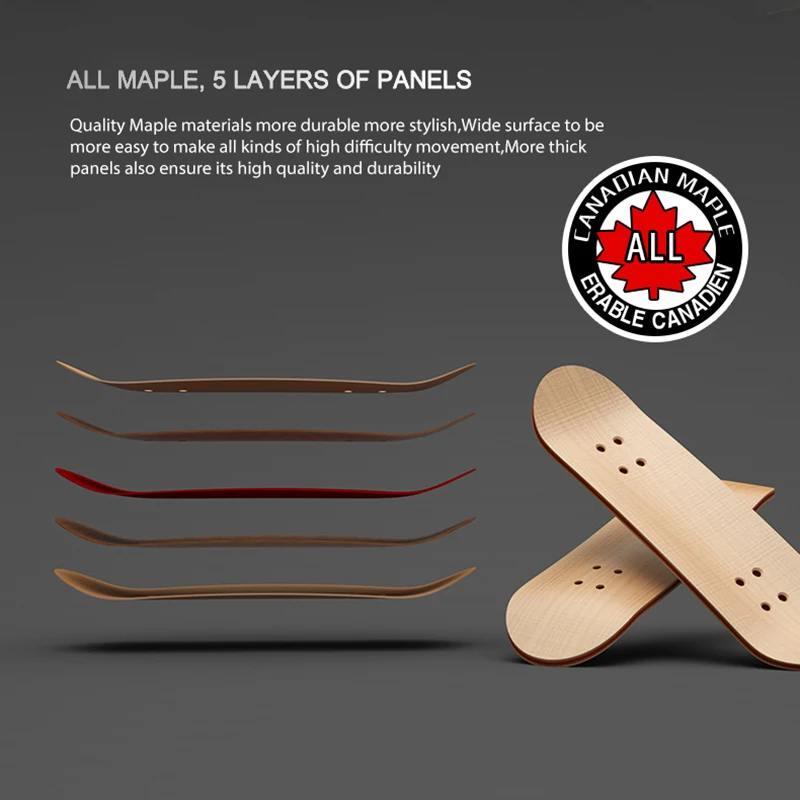 1Set Finger SkateBoard Wooden Fingerboard Toy Professional Stents Fingers Skate Set Novelty Children Christmas Gift Puzzle Toy