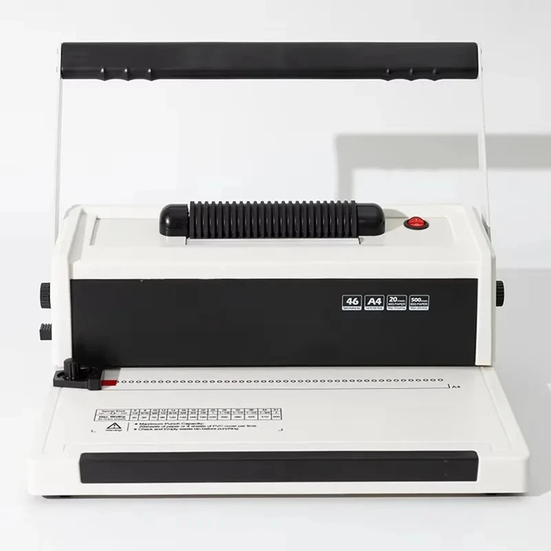 Spiral Plastic Binding Machine Easy for Bind Books and Document Office Coil Binding Machine Spiral