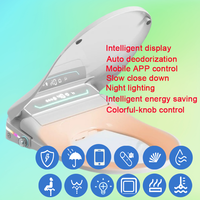 APP Control Smart WC Japanese Toiletbril Seat Electric Bidet Abbatant Lunette Toilette Japonaise Intelligent Bidet Seat