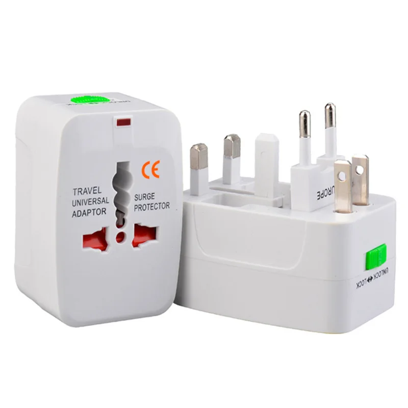 

Universal 110-250v 10A Travel All-in-one International World Travel AC Power Plug Adaptor Socket EU UK US AU Charger Converter A