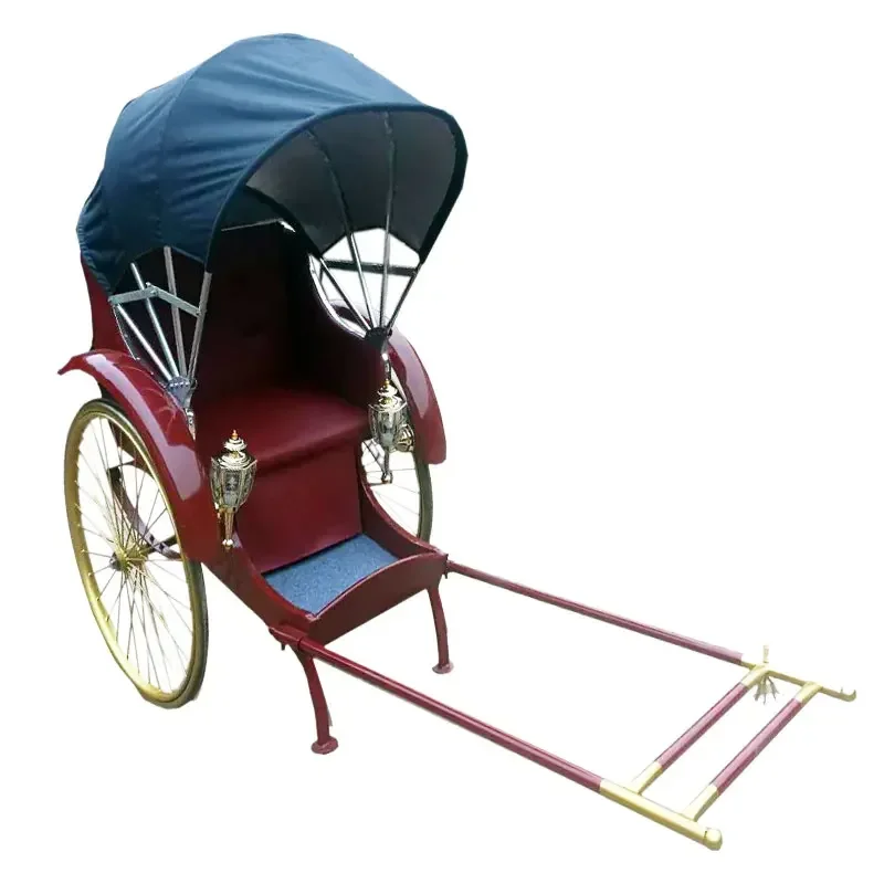 

Human rickshaw ornament retro human electric wrought iron old Shanghai handicraft props rickshaw new car for sale