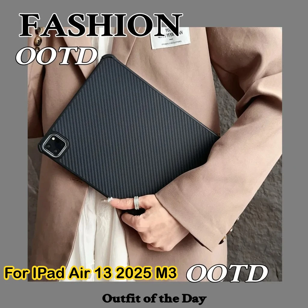 

Fashion Carbon Fiber Case for IPad A16 11th Air 7th Gen 2025 11" 13 Inch Air 6 5 4 3Pro 2 1 10th 10.9 Mini 7 6 Pro 11 12.9 Cover