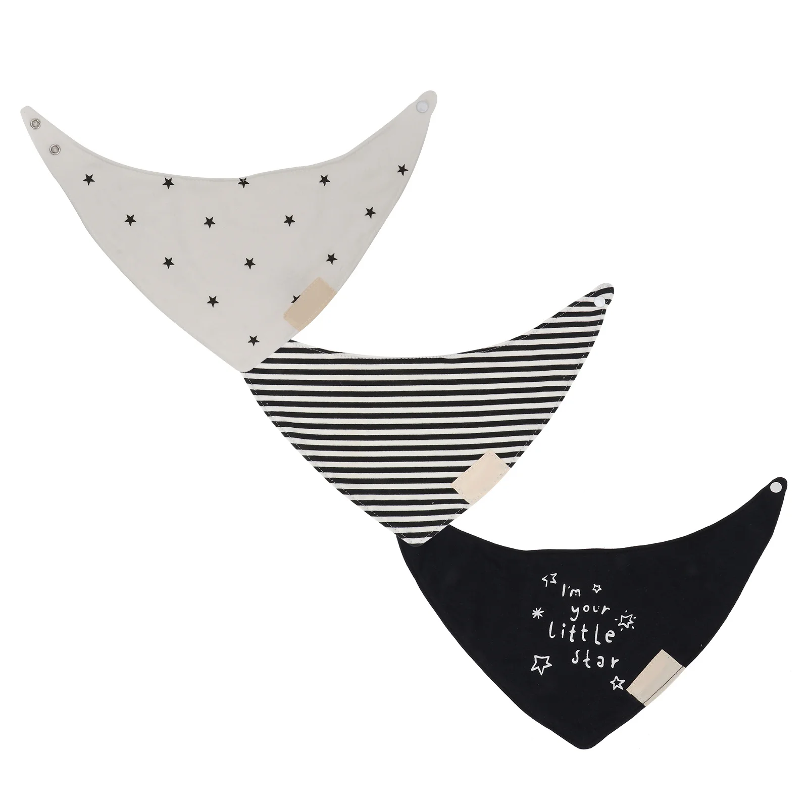 

3Pcs Baby Bib Cotton Drool Towel Soft Infant Eating Saliva Towel Waterproof Triangle Scarf Newborn Feeding Cloth