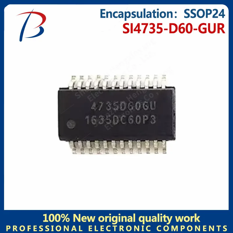 1PCS/5PCS/10PCS/50PCS 4735 D60GU SI4735-D60-GU SI4735-D60 GUR RF RX AM/FM 153KHZ-279KHZ 24SSOP