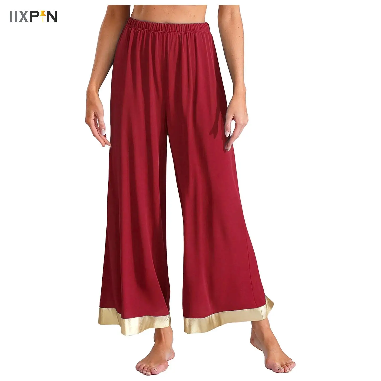 

Classical Dance Pants Wide Leg Pants for Women Modern Dance Training Pants Loose Dance Pants Adult Worship Praise Dance Costume