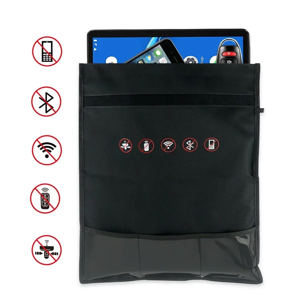 Signal Blocking Bag Mobile Phone Anti-radiation Signal Shielding Bag Faraday Cage Pouch Car Key Radiation Protection Storage Bag