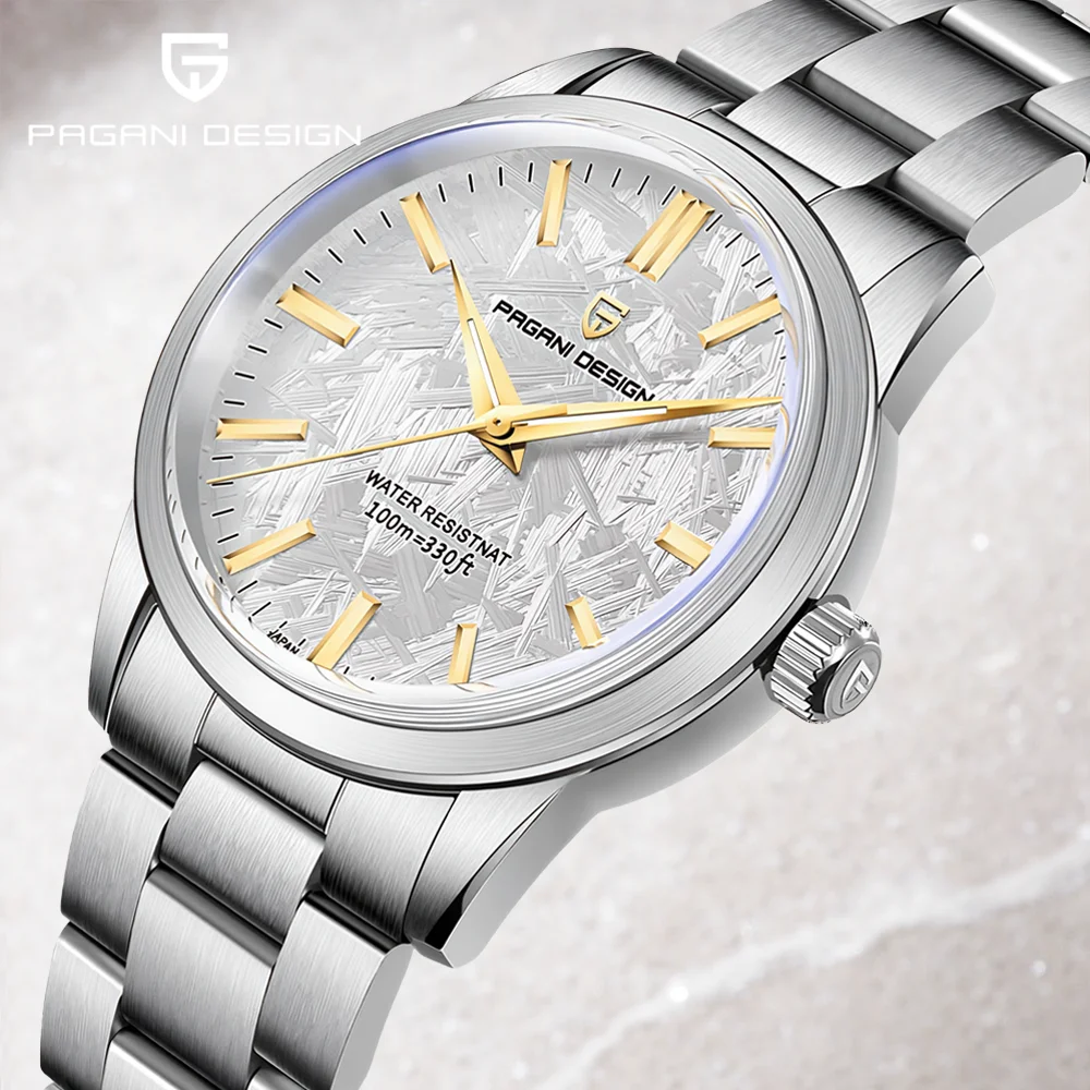 Pagani Design PD1734 Men's Watch with Stainless Steel Case and Fashionable Waterproof High end Quartz Watch