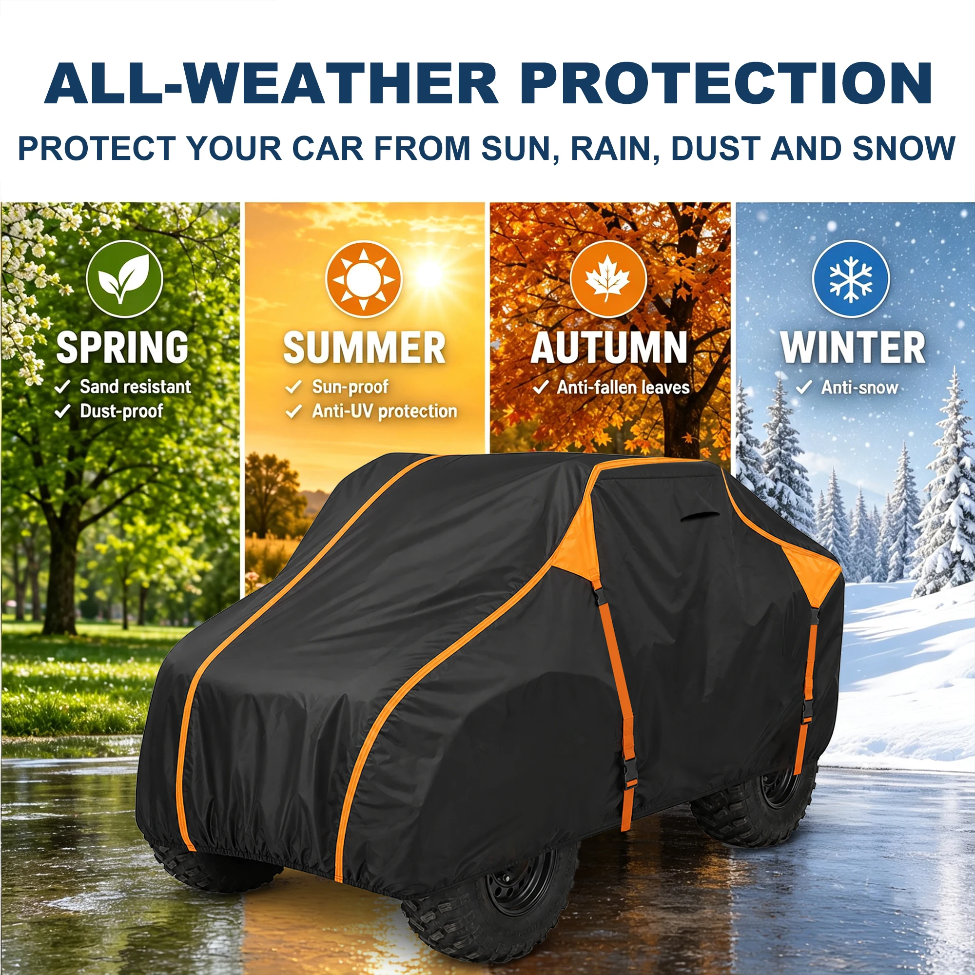 Uxcell Waterproof UTV Cover for Can-Am Maverick X3 RS Turbo 2017-2026 210D Oxford Windproof Outdoor All Weather Protection Cover