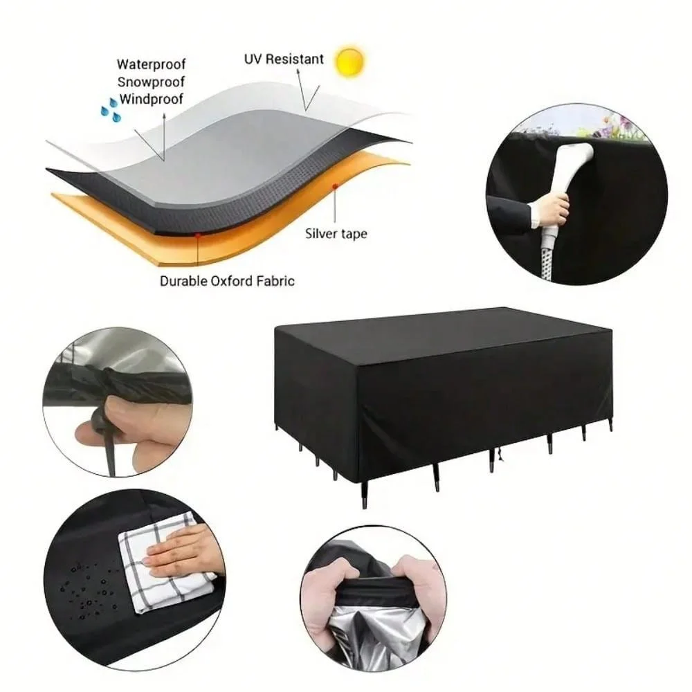 Capa Retangular Reforçada para - Kids Outdoor Dining Table avaliação e preço