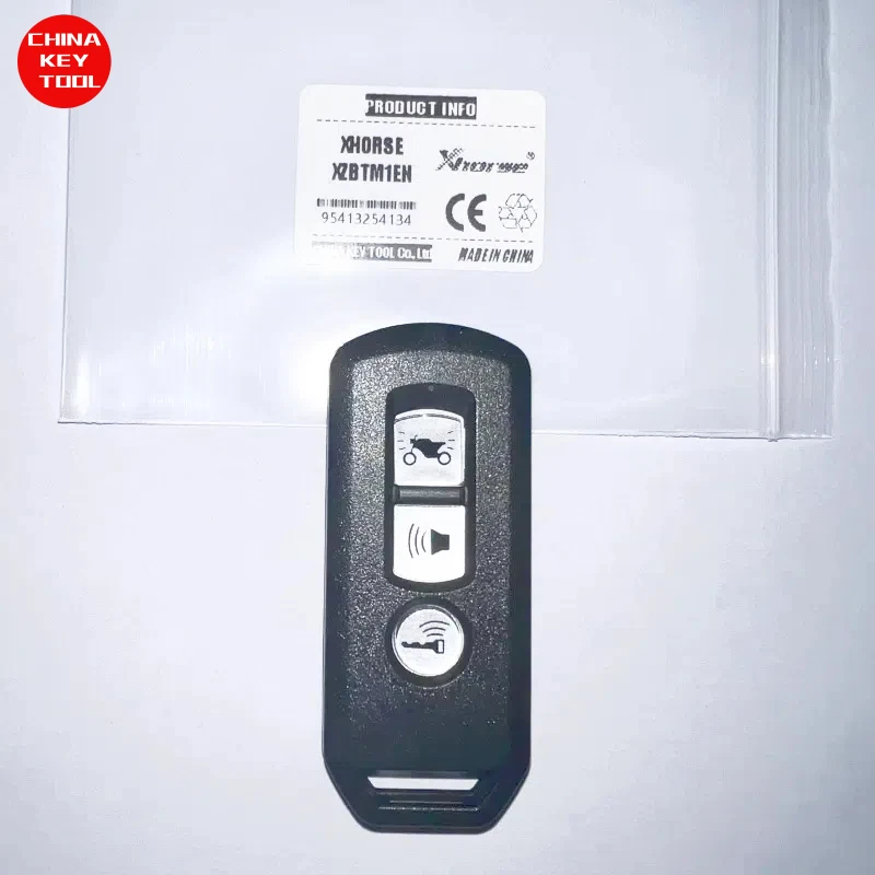 1 قطعة XHORSE XZBTM1EN لوحة دارات مطبوعة خاصة 3 أزرار حصريًا للدراجات النارية هوندا مع مفتاح قذيفة مع شعار الإصدار العالمي