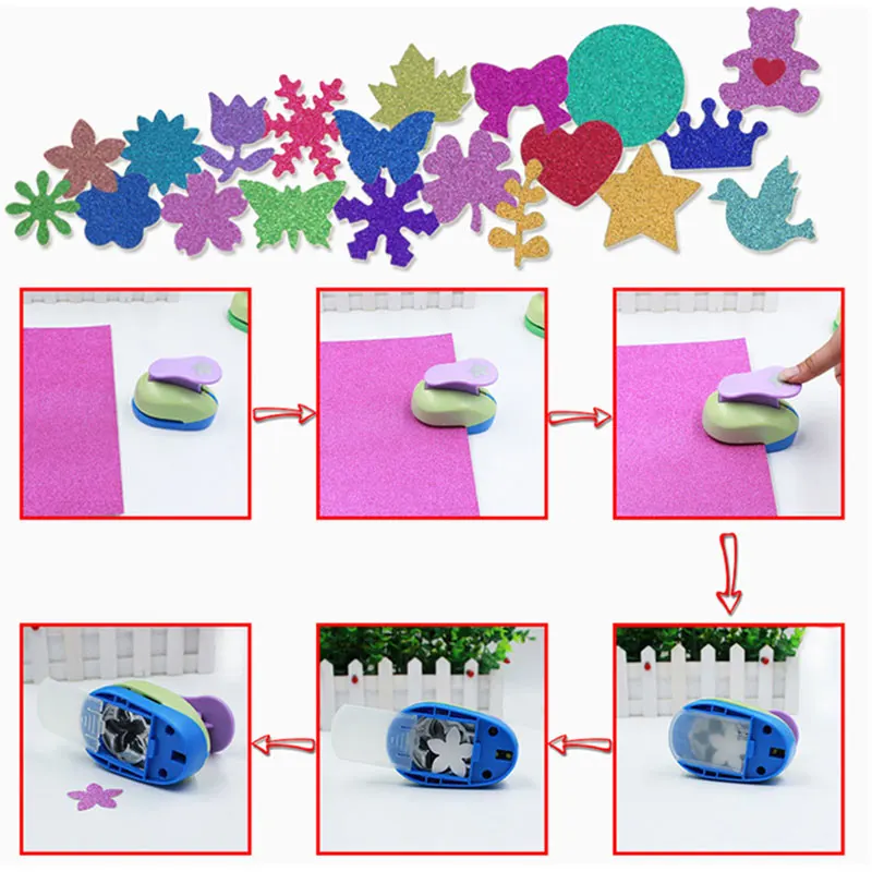 Kids DIY New Fancy Embossed Corner Paper Printing Card Cutting Machine Stamps Scrapbook Handmade Materials Children Handmade Toy