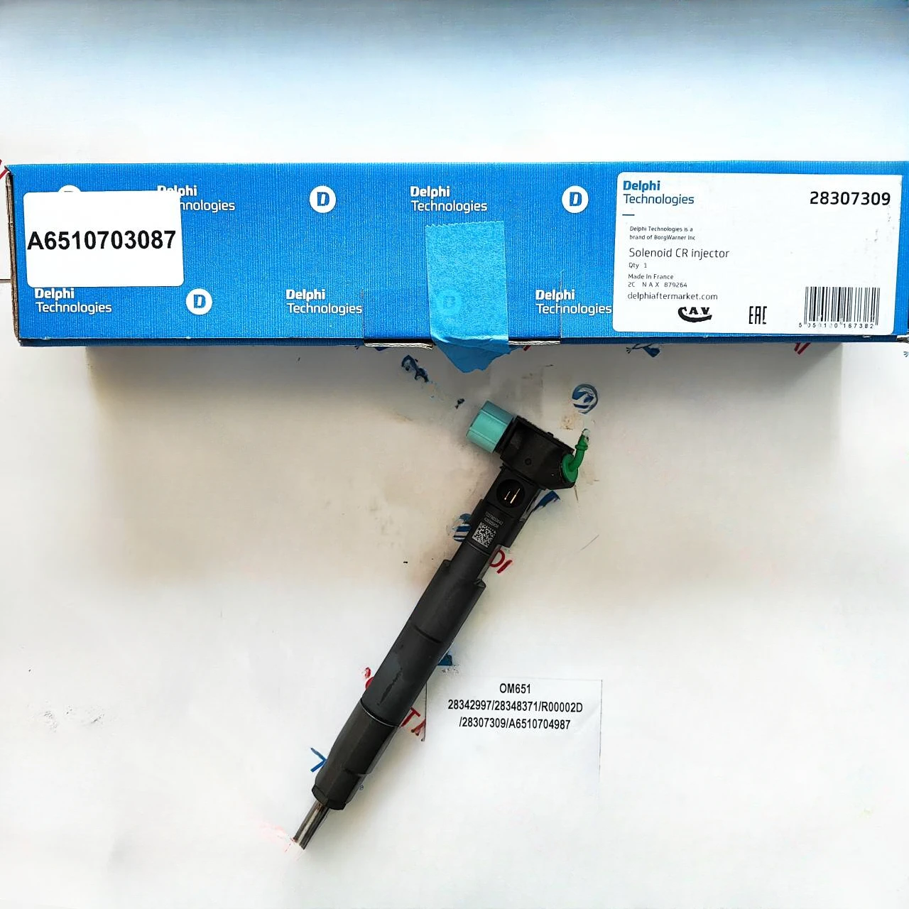 common rail injector 28307309/28342997/28348371/R00002D , Euro VI OM651 D22/A6510703087 Original