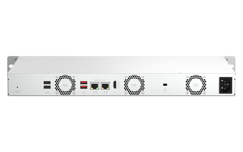 TS-464eU-8G Network Storage 1U Short-Chassis Rackmount NAS 2.5G with M.2 NVMe SSD USB Interface 8G Better Performance in - view 3