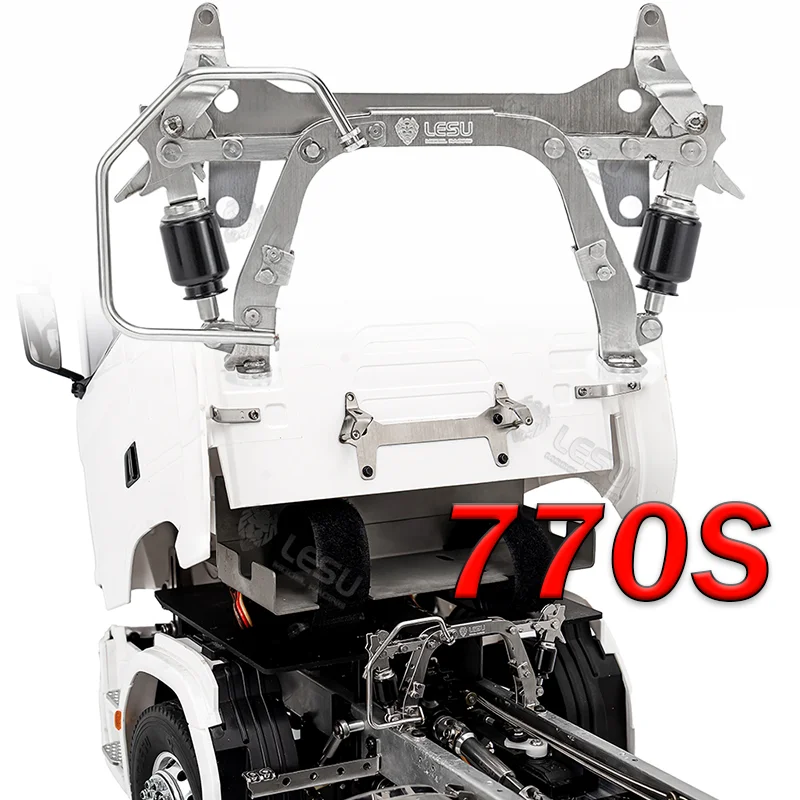 

For 1/14 Tamiya RC Truck SCANIA 770S 6X4 56368 4×2 56379 Car 770S Metal Car Shell Buckle RC LESU Parts