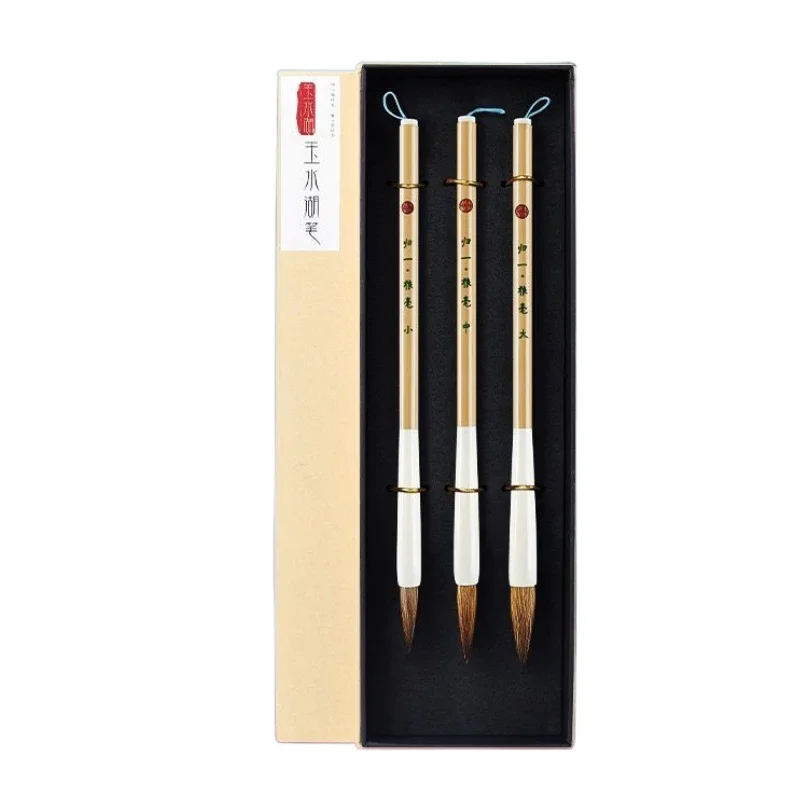 

Weasel Woolen Hair Multiple Hair Brush Beginner Medium Regular Script Calligraphy Practice Brush Pen Woolen Hair Painting Brush
