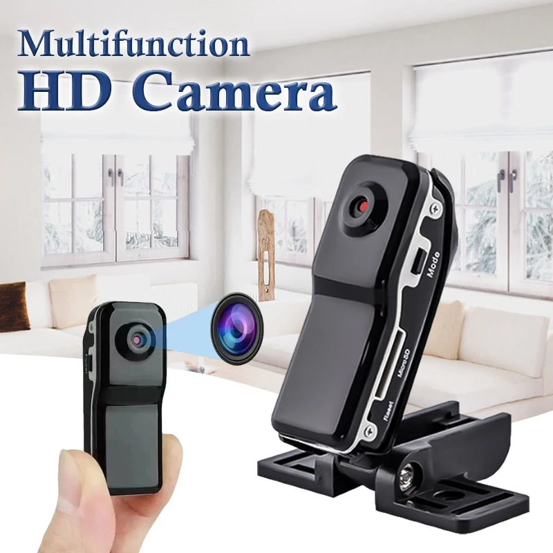 MD80 Sports Digital Video Camera Mini HD Aerial Camera Indoor/Outdoor Monitor Wireless Sports Action Camera