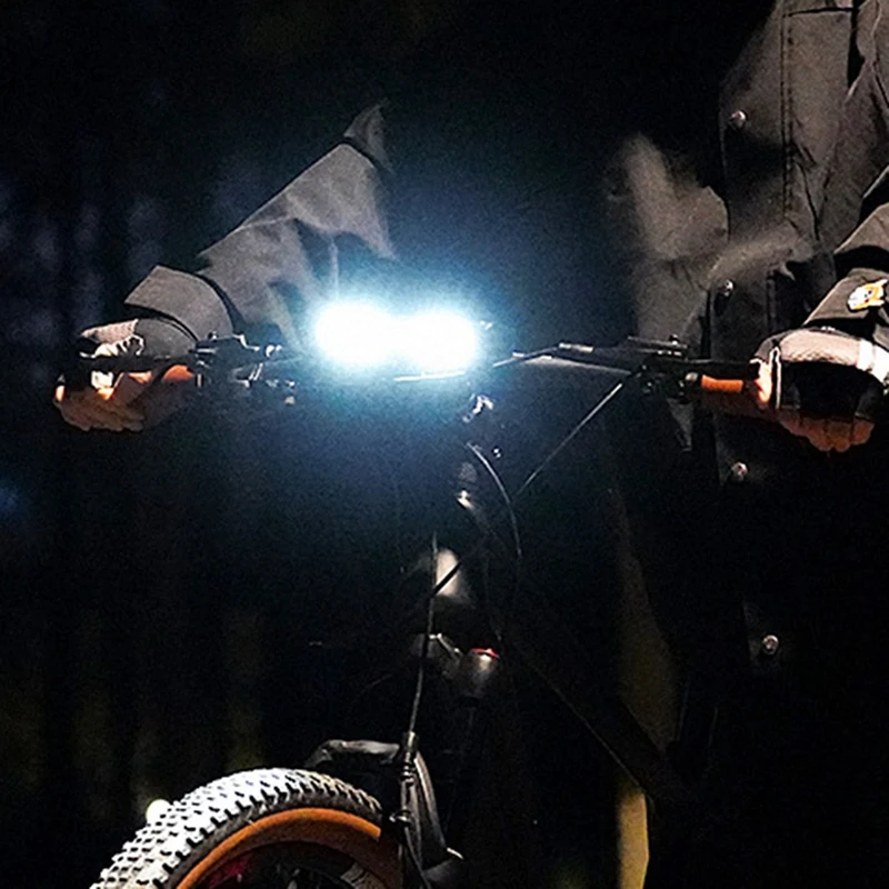 Bright Bike Headlight Anti Glare High Lumen Bicycle Front Light for Road Mountain Bike USB Rechargeable Aluminum Alloy-A46I