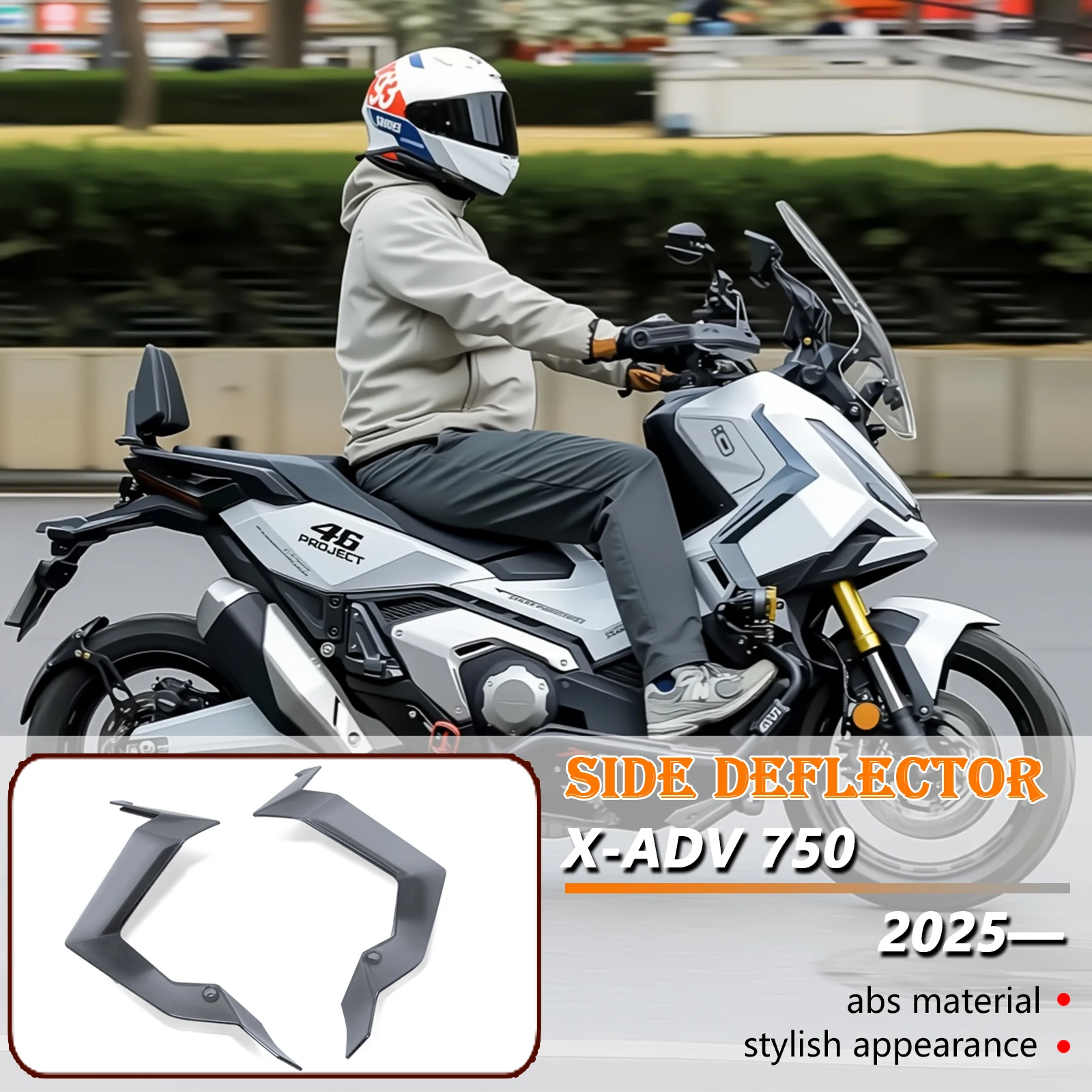 

X-ADV 750 Side Deflector For X ADV750 2025- Scooter Leg Deflector Side Fairing Spoiler Protector new Accessories