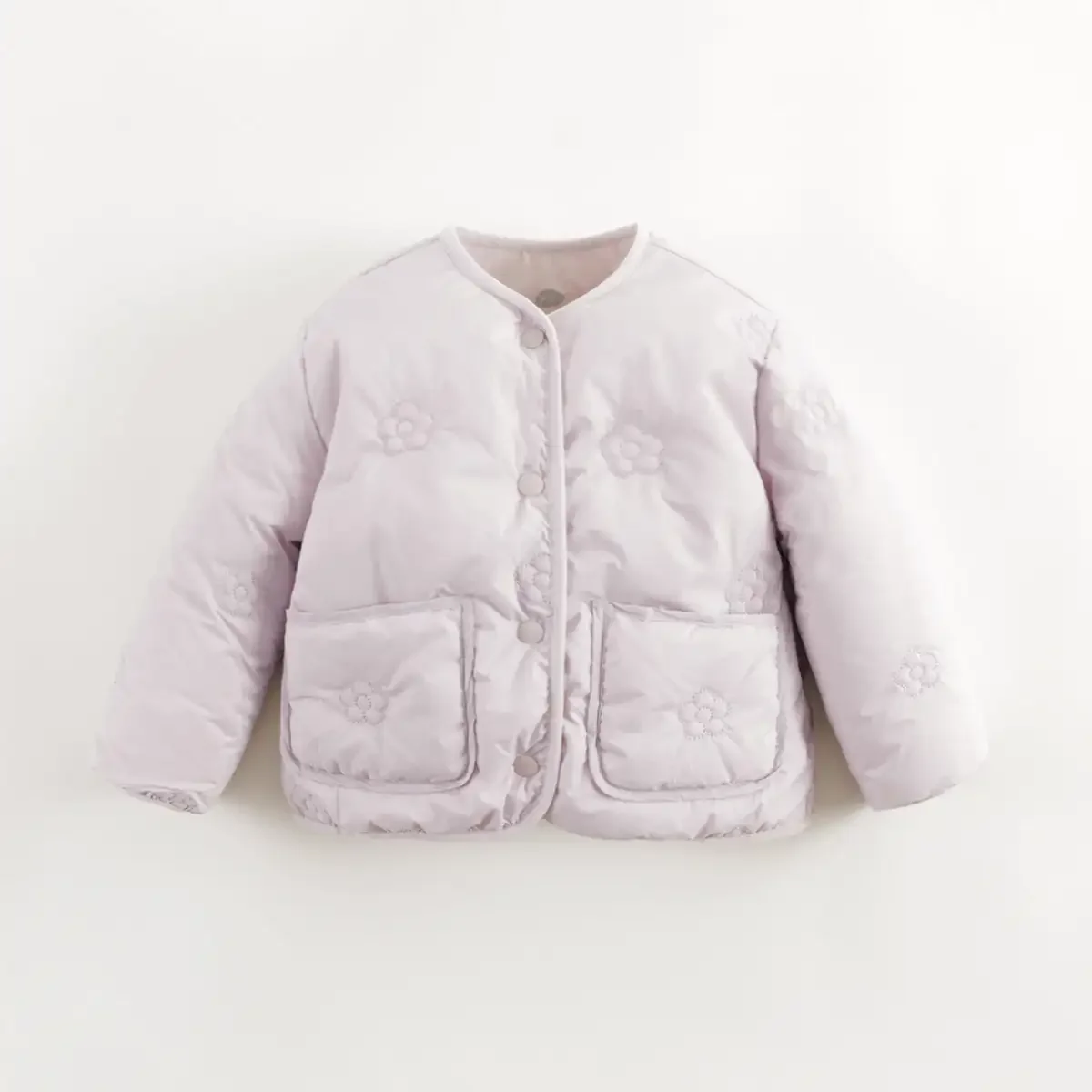 MARC&JANIE Girls Floral Quilted Ultralight Warm Down Jacket for Winter French Series 232025