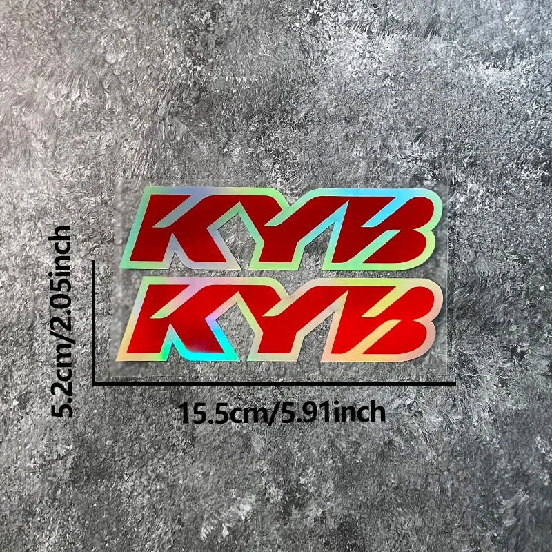 2PCS KYB Motorrad Vordergabeln Aufkleber Wasserdichte Motocross Aufhängungen Vinyl Aufkleber für KTM Yamaha Honda Suzuki Kawasaki BMW
