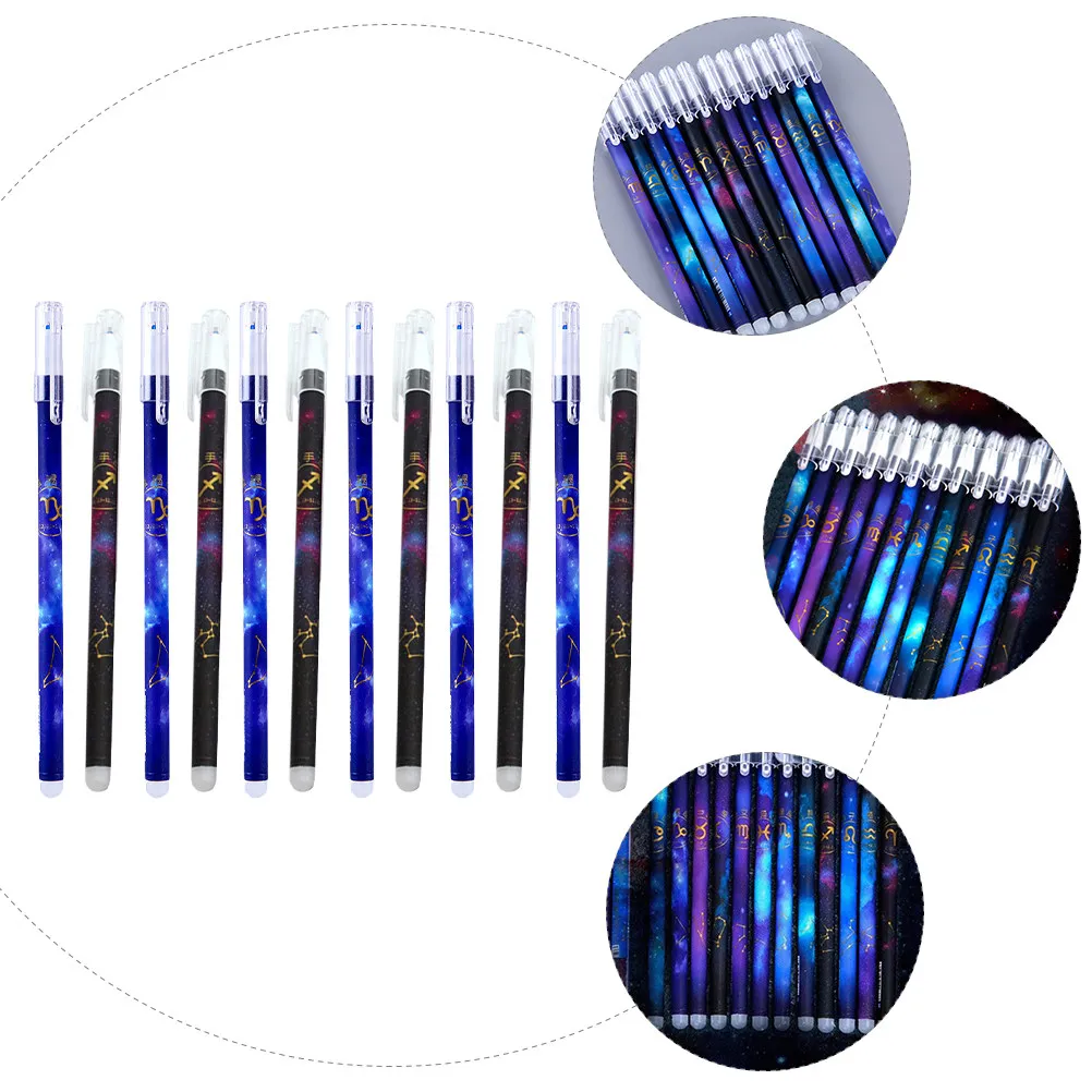 Constellation Gel Pens 24 Pack Heat Erasable Writing Pens for Students Journals Notes Sketching Stationery