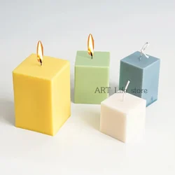 3D Square Column Candle Acrylic Mold Diy Homemade Handmade Aromatherapy Candle Mould Kit Pc Plastic Molds Home Decoration Gift