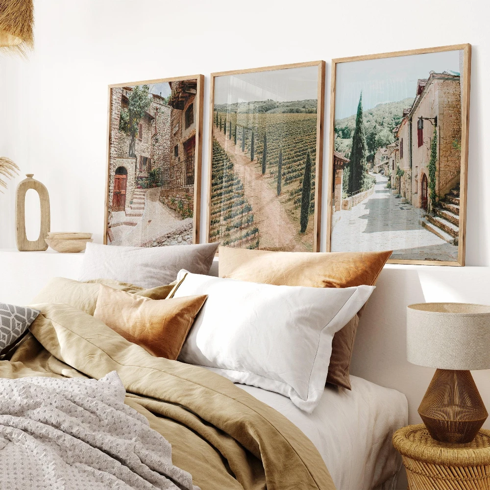 Tuscany Set of 3 Printable Photography Italian Country Wall Art Italy Landscape Prints Italy Canvas Art Tuscany Farmhouse Decor