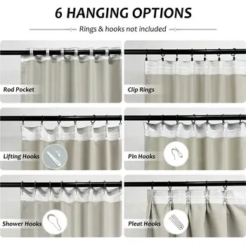 白色絨球薄紗窗簾,現代風格,可作房間隔間、窗簾或兒童房裝飾,適用於女孩臥室、客廳、嬰兒房等家居裝飾。 10 最佳銷售 兒童房窗簾 - №8