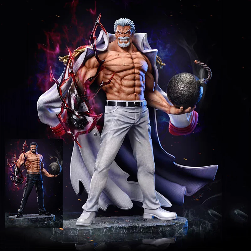

Фигурки аниме ONE PIECE, Обезьяна D Garp, экшн-фигурка GK, железная кулачка, Подсолнухи, фигурка вице-адмирала, ПВХ, модель, искусственные подарки