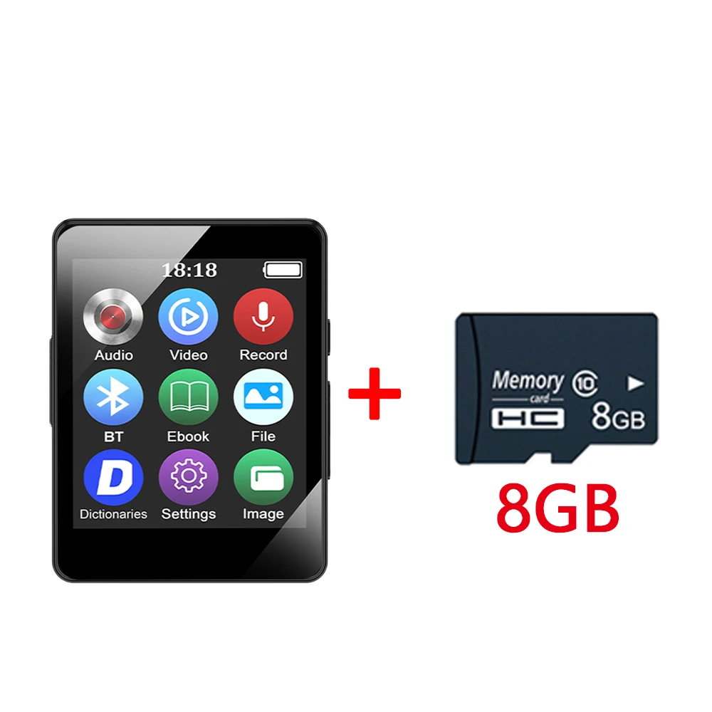 occkic 2026 Neuer MP3-Player Clip Mini Walkman Tragbarer Sport-Musikplayer für Studenten MP4-Player mit Lautsprecher/E-Book/Recorder Mp3-Player 4