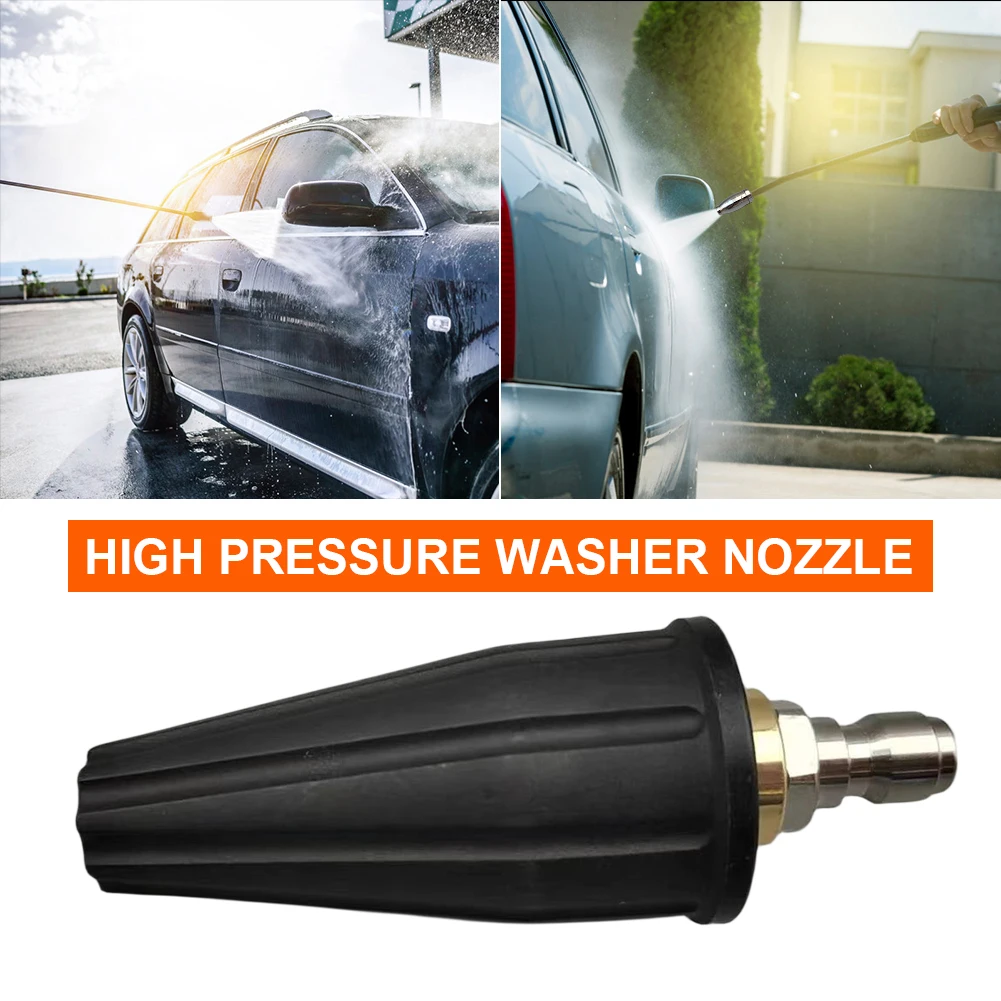 Pressure Sprayer Washer Tips Turbo Nozzle 3600PSI 1/4 inch Quick Connector 360° Rotating Spray Turbo nozzle 2000Max for Cleaning