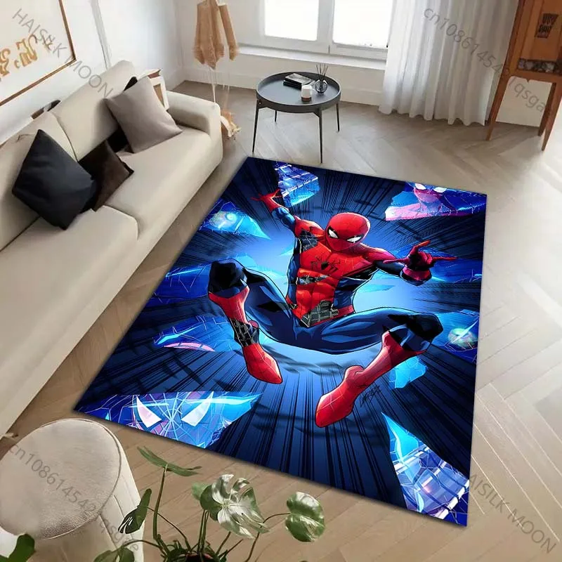 

Movie Marvel Spider Man Printing Carpet for Living Room Bedroom Kid's Room Home Decor Area Rug Sofa Cloakroom Play Mat for Gifts