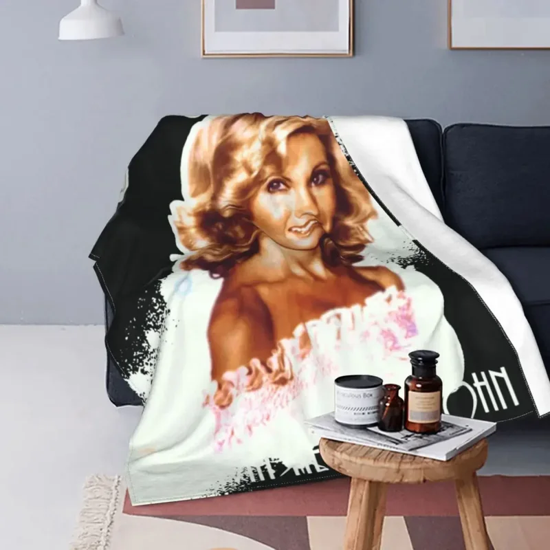 Olivia Newton John Xanadu Blanket Flannel Summer Air Conditioning Portable Ultra-Soft Throw Blankets for Home Car Bedspreads