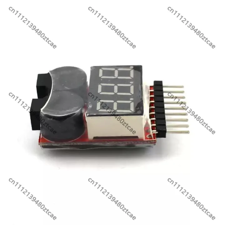 RC Lipo Battery Voltage Checker 1‑8S 2‑In‑1 Monitor BB Alarm Low Voltage Buzzer Tester For Model Aircraft