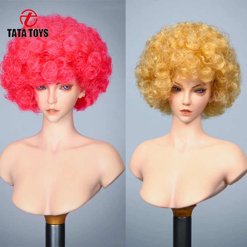 

YMTOYS YMT032 DE 1/6 Female Star Head Sculpt Girl Explosive Hair Head Carving Model l for 12" TBL PH Jiaou Body Figure Doll