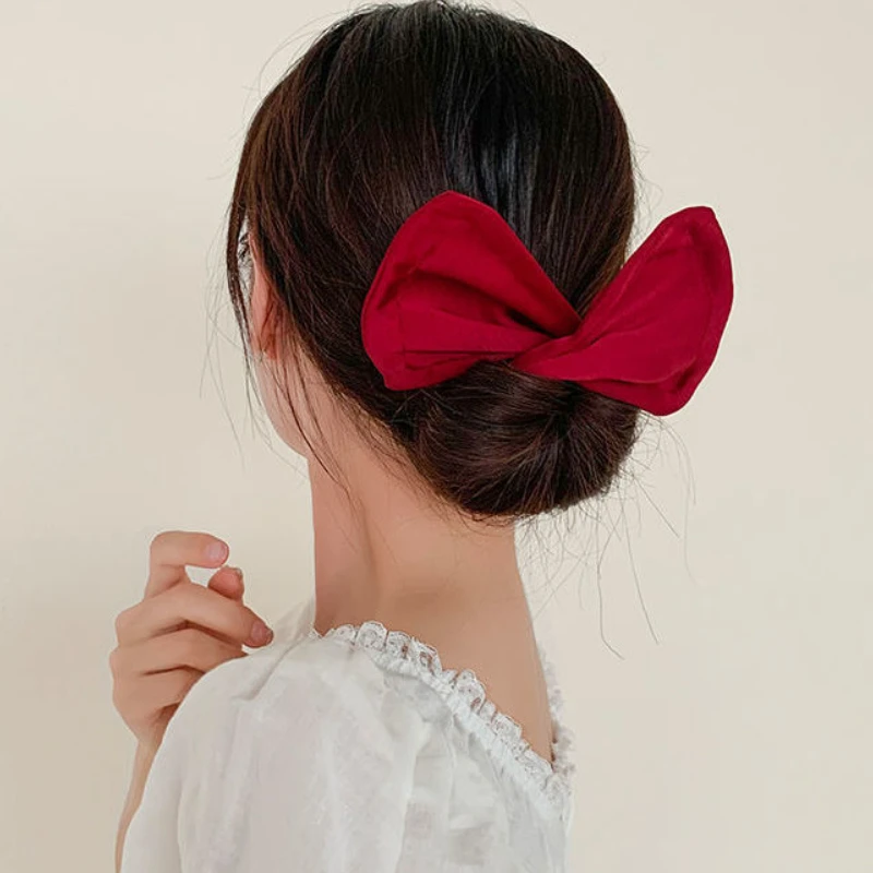 Multicolor Deft Bun Print Headband Hairpin for Women Girl Cloth Hair Circle Bun Maker Ponytail Holder Hair Braided Accessories