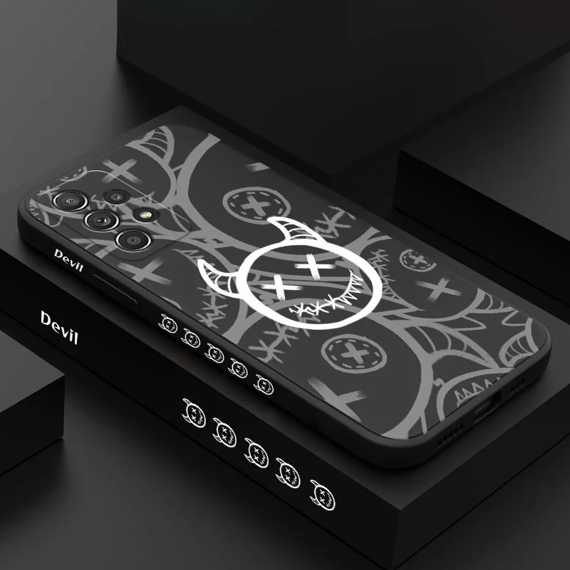 Funny Devil Case For Samsung A54 A34 A24 A14 A73 A53 A33 A23 A13 A03 A03S A72 A52 A52S A32 A12 A71 A51 A22 A21S A04 A04S 4G 5G image 2