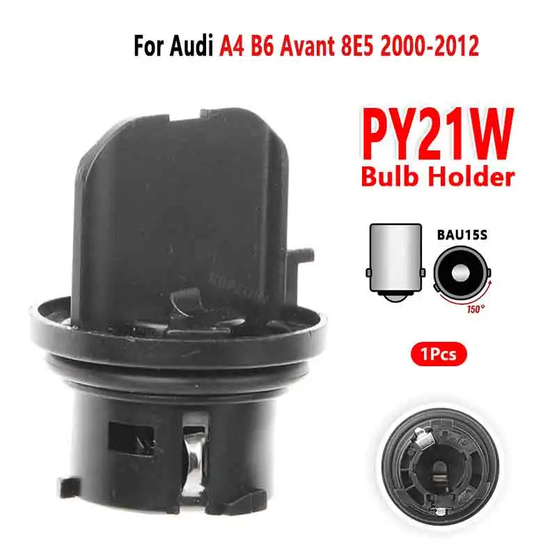 For Audi A4 B6 Avant 8E5 Headlight Lamp Holder Bulb Base Socket 2000 to 2012 1 Pcs