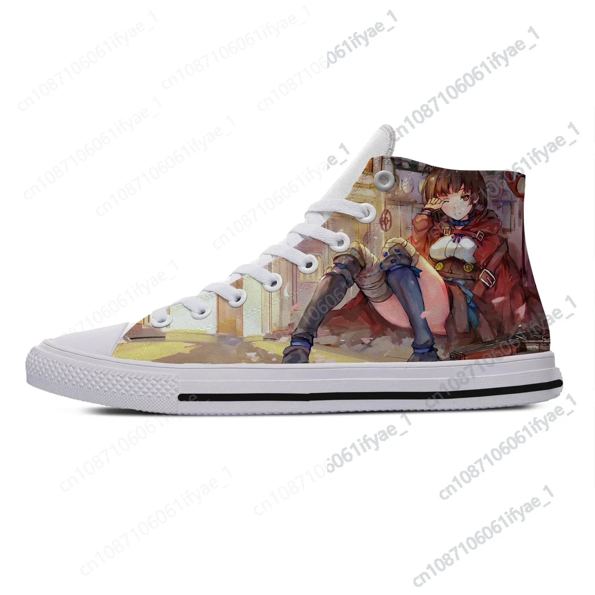 

Hot Cool Fashion Funny Sneakers Casual Shoes Men Women Anime Koutetsujou No Kabaneri The Iron Fortress High Help Board Shoes