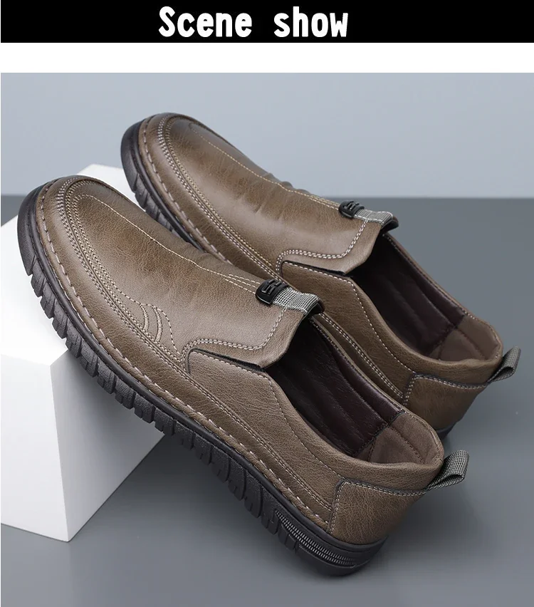 Herren Business-Slipper mit weicher Sohle, bequeme Freizeitschuhe, rutschfest, verschleißfest, Slip-On-Herrenschuhe-HT999 – Detail 7